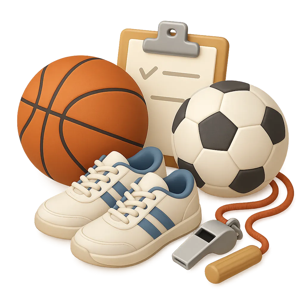Bulk sports accessories shipment ready for school teams